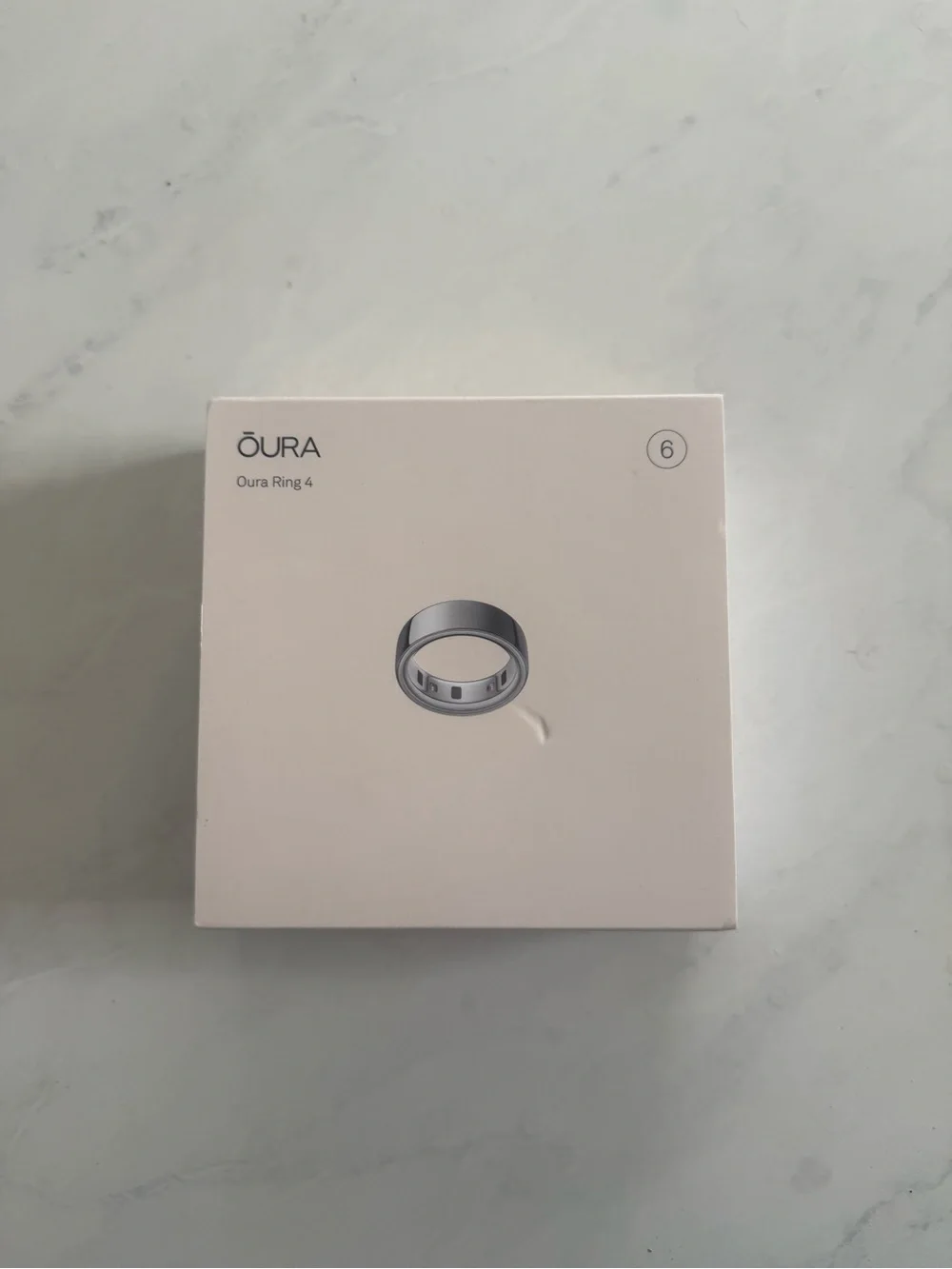 Oura Gen 4 Size 6 Silver Charging Dock and Cable Set